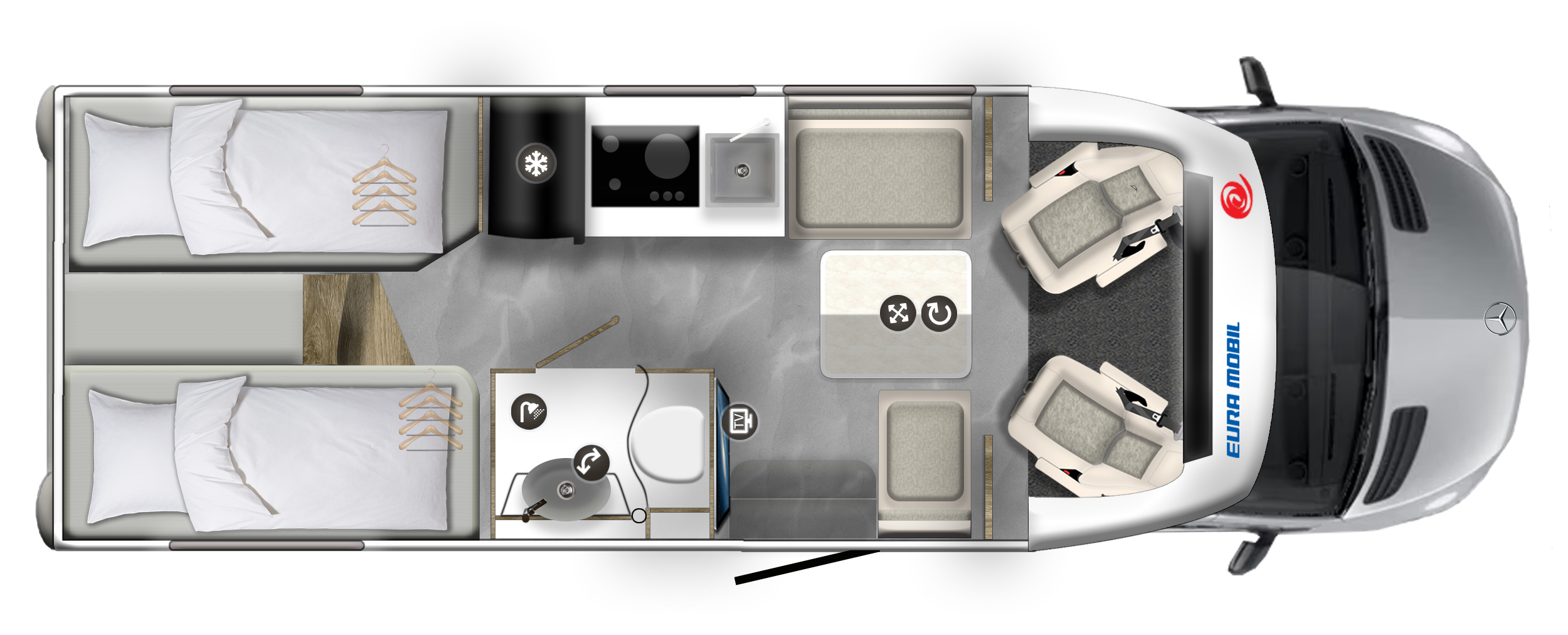 Eura Mobil Xtura Querschnitt