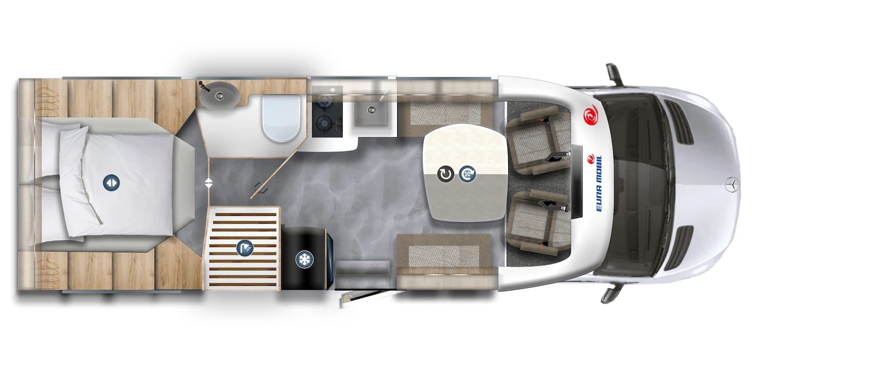 Eura Mobil Profila T auf MB PT 726 QF